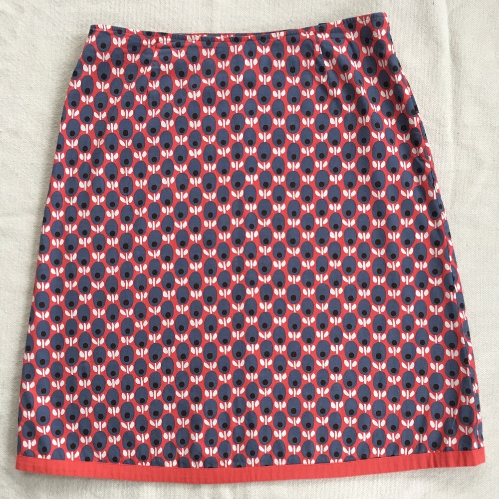 BODEN cotton A-line skirt